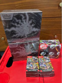 Pokemon Center Pitch Black Elite Trainer Box, Booster Box and Bundle