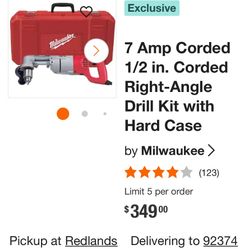 Milwaukee Right Angle Drill