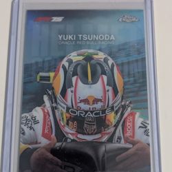 2025 Topps chrome formula 1 F1 Yuki Tsunoda helmet collection 