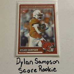 Dylan Sampson Cleveland Browns RB Score Rookie Card. 