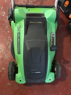 Greenworks electric lawnmower