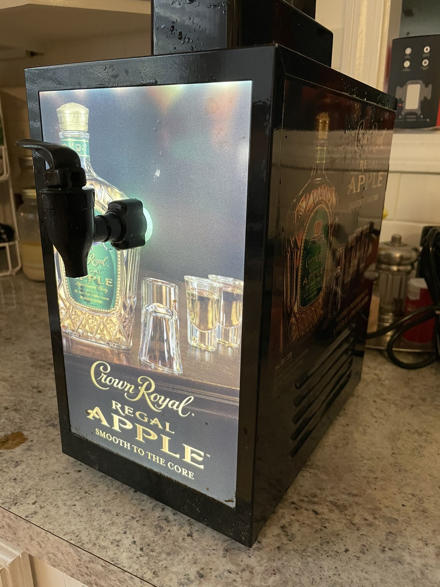 Crown Royal Regal Apple 2 Bottle Shot Liquor Dispenser Chiller Machine