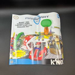 K’NEX Mario Kart Wii Mario Donkey Kong Circuit 38350 Manual Only No Pieces