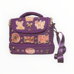 💜 Purple Positive Junked‑Up Lunch Tote