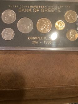 Bank Of Greece Official Mint Coins 
