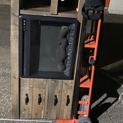 Fire Place Entertainment Stand 