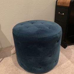 Teal Ottoman