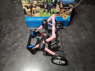 Walkin' Wheels Handicappedpets Adjustable Wheel Chair For Large Dogs Pink