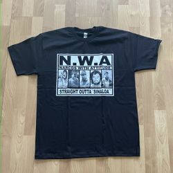 NARCOS WITH ATTITUDE (NWA) Black Tee