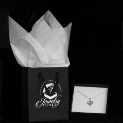 925 Sterling Silver Pendant Necklace With Recordable Box
