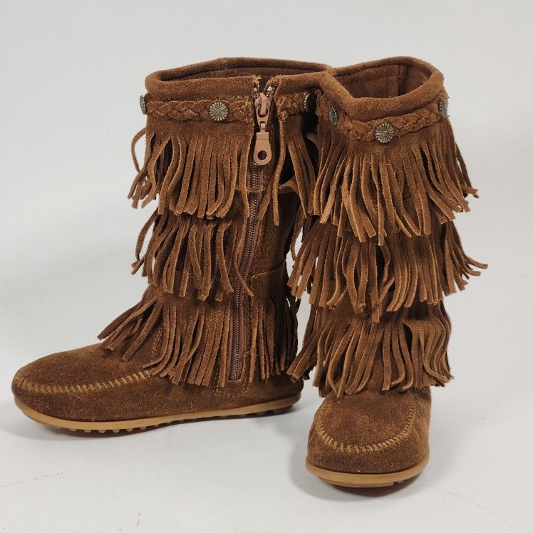 Minnetonka Suede Fringe Boots