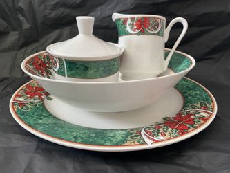 Gibson Designs Marble Holly 4 Pieces
