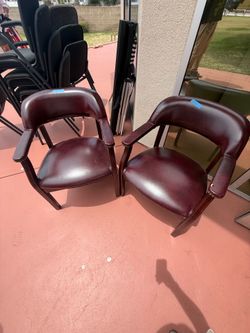 burgundy office chairs