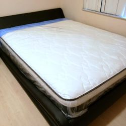 NEW QUEEN-SIZE PILLOW TOP MATTRESS AND BOX SPRING 🆕️