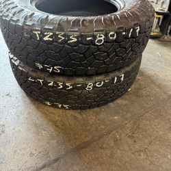 235/80/17 Toyo Pair 