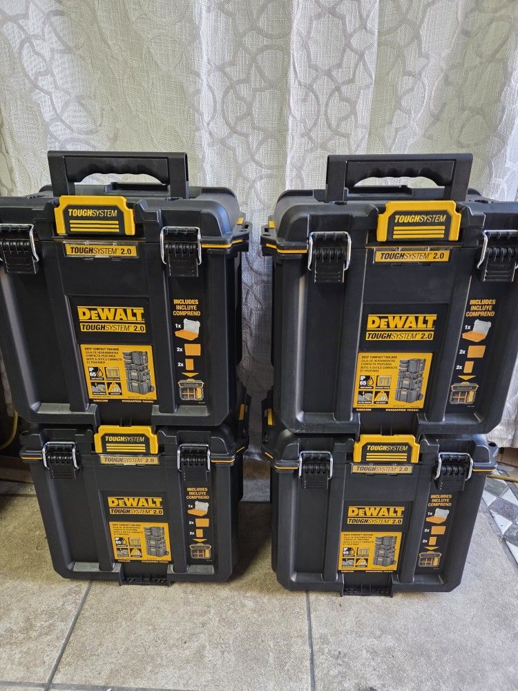 Dewalt Tough System Half Size Deep Compact Toolbox $50 Each Brand New (Price Is Firm)