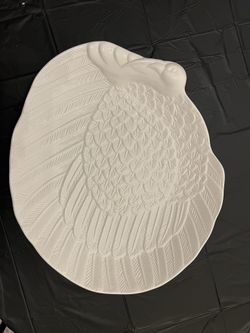Beautiful Off White Large Turkey Platter