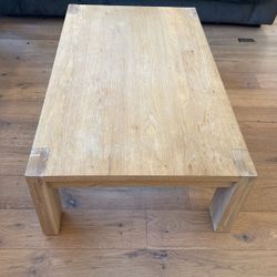 Crate And Barrel Rectangular Coffee Table 