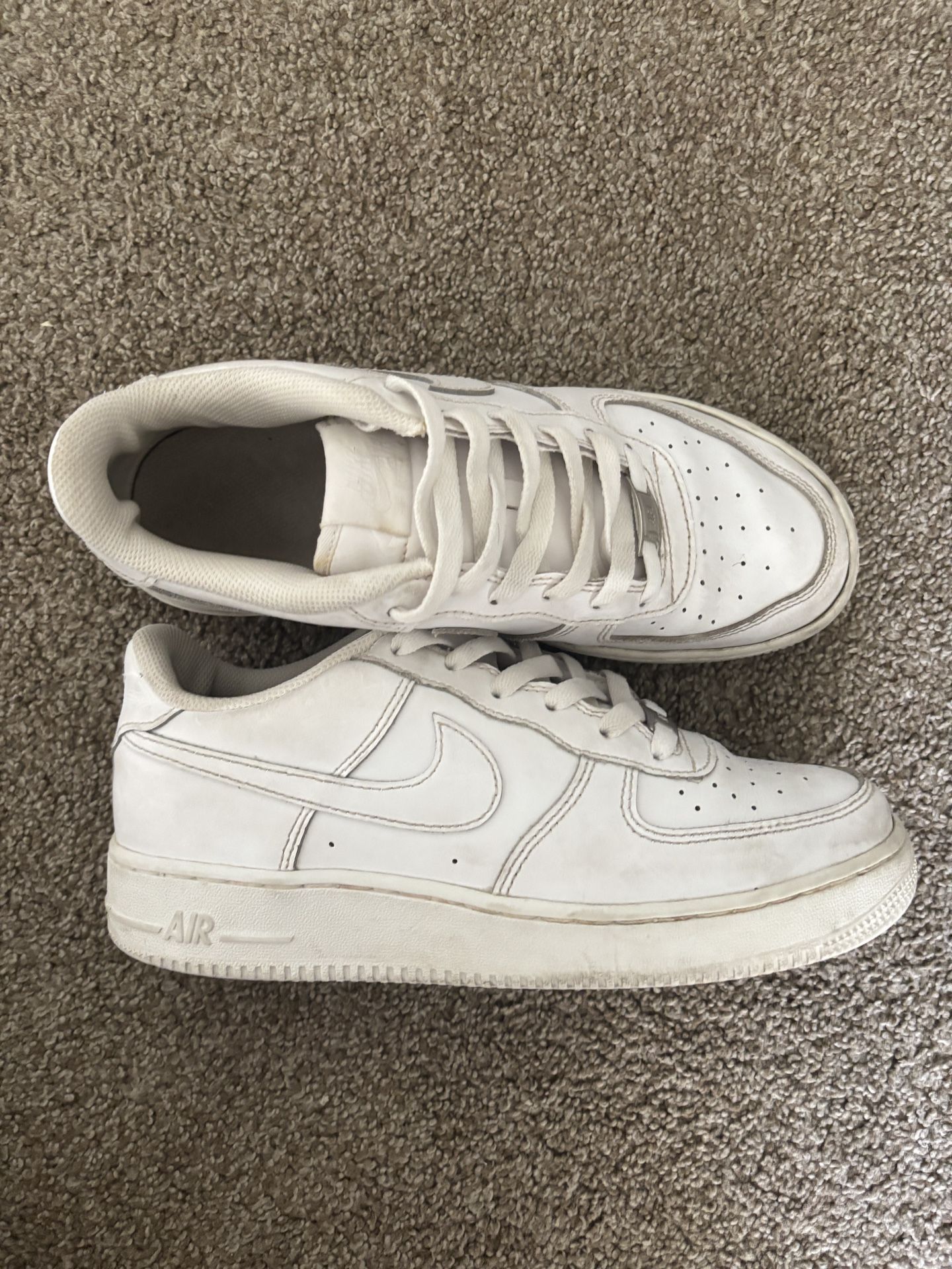 White Nike Air Force 1s - Size [7 in mens] - Good Condition - Real 