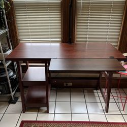 Beautiful Desk With Shelves 