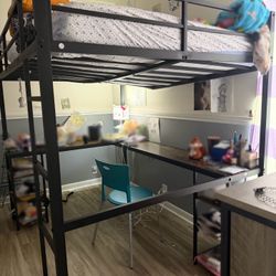 Teen Full Size Frame & Mattress 