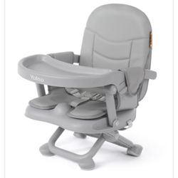 YOLEO Baby High Chair Booster Seat for Dining Table, Adjustable Height Travel