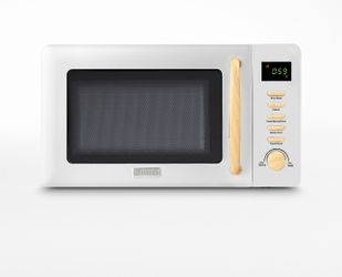HADEN Dorchester Matte White Compact Microwave