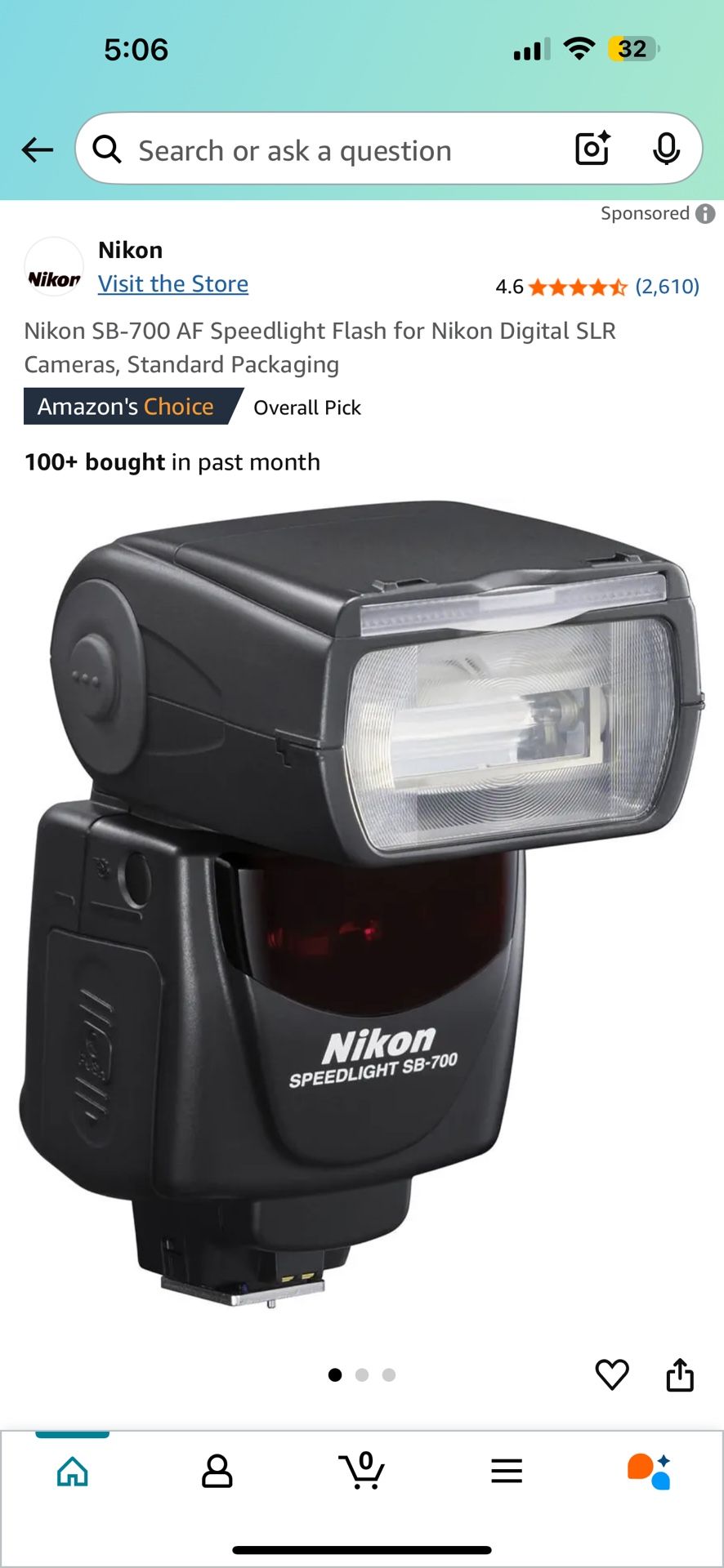 NIKON SPEEDLIGHT SB-700