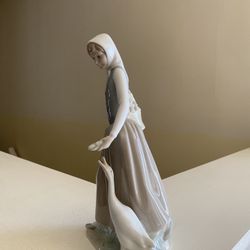 Woman With Goose Figurine 