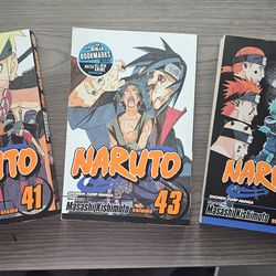 Naruto book vol. 41, 43, 45