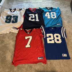 Lot Of Throwback NFL Jerseys