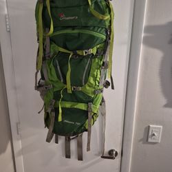 HIKING BACKPACK BY:  MOUNTAINTOP  MODEL# 70L.     Internal Frame Backpack Camping Backpacking Hiking Backpack for Men or Women with Rain Cover.