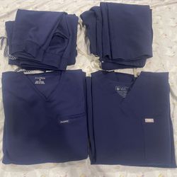4 Pairs Of High-End Blue Scrubs