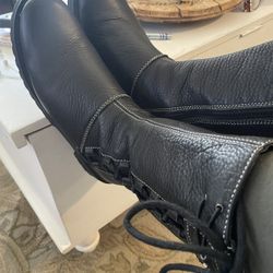 Boots, Ladies, Leather, Black, Harley Davidson