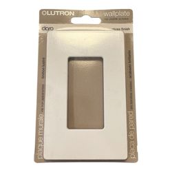 New Lutron Claro CW-1-WH 1 Gang Screwless Wallplate White