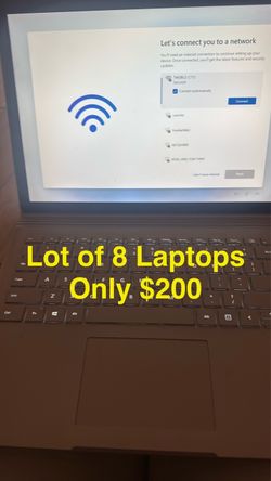 Lot of 8 laptops HP-DELL-ASUS-LENOVO