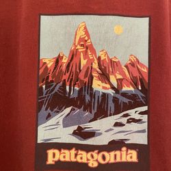 Vintage Patagonia Long Sleeve Shirt Logo Summit Outdoors Hike Size XXL 