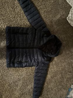 Mens perry ellis portfolio puffer jacket navy size medium good like new