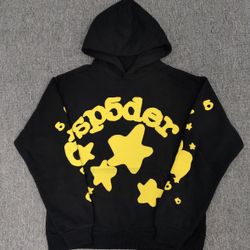 Black And Yellow Spider Hoodie 