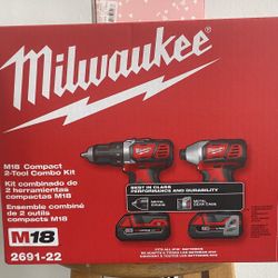 New sealed  Milwaukee M-18 2691-22 Drill And Impact  Driver  