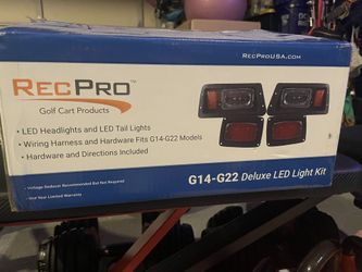 RecPro Golf Cart LED Head & Tail Lights (NEW)