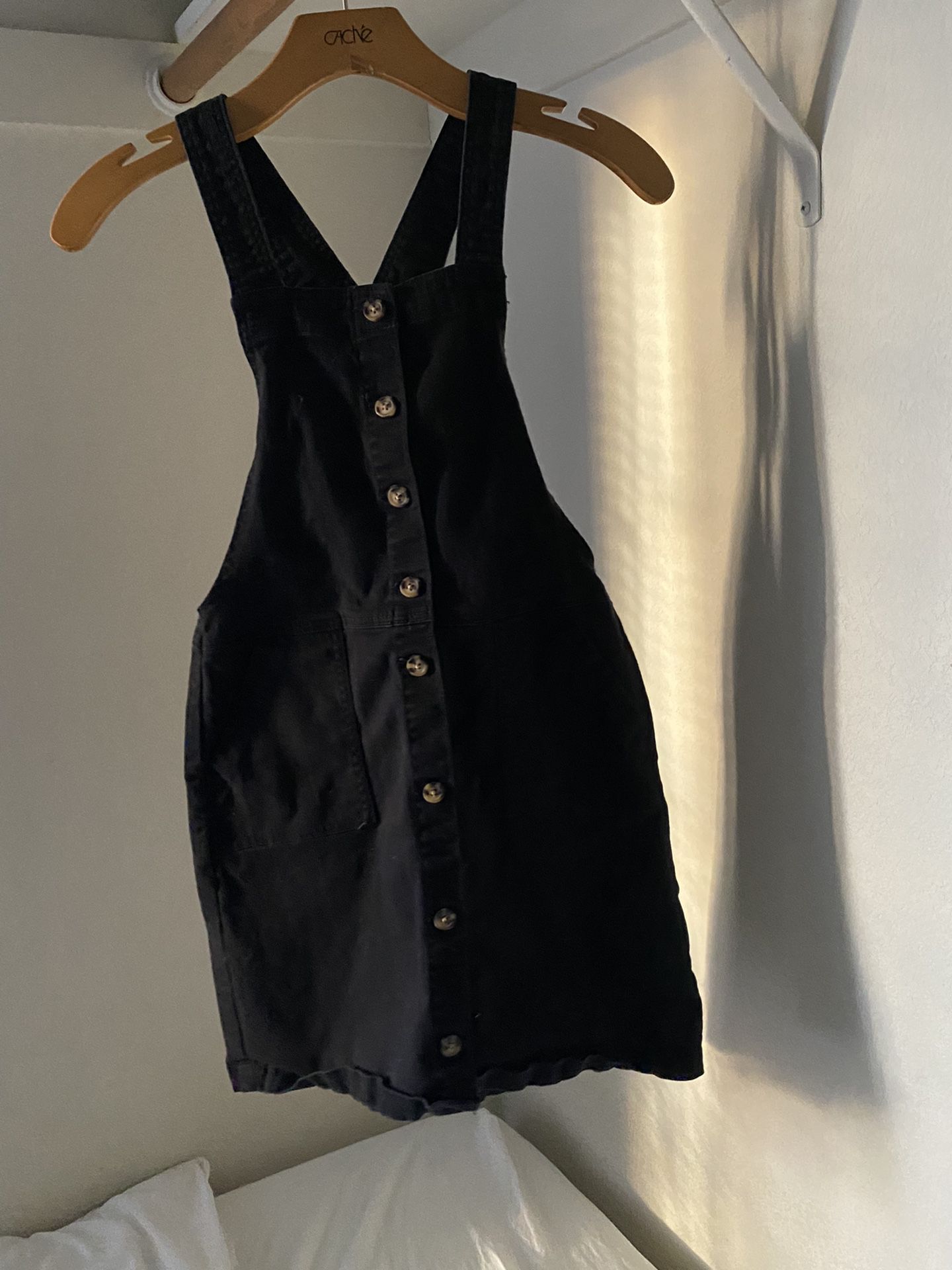 H&M black overall dress size 11-12 youth
