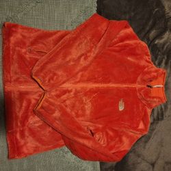 Orange North Face Jacket