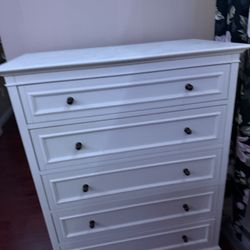 Pottery Barn Teen Chelsea 5-Drawer Tall Dresser (38.5w x 22.5d")