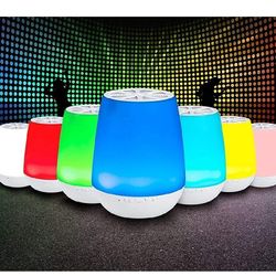 Lumasound Bluetooth - Speaker with LED Lights - Rechargeable - Portable - 1600 LED Light Colors - Smart Phone Controlled - Wireless
