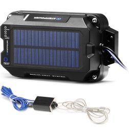 Trailer Brake Controller Kit with Switch 12V 3AH LifePO4 Lithium Battery Trailer Breakaway Kit Brake Controller Bulit-in Solar Panel LED Indicator Bre