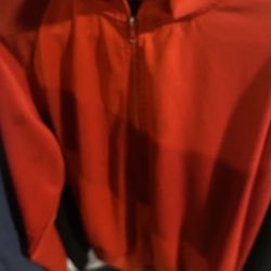 Men Cherry Red Track Set 