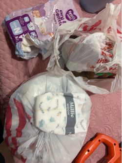 New born diapers and gerbers