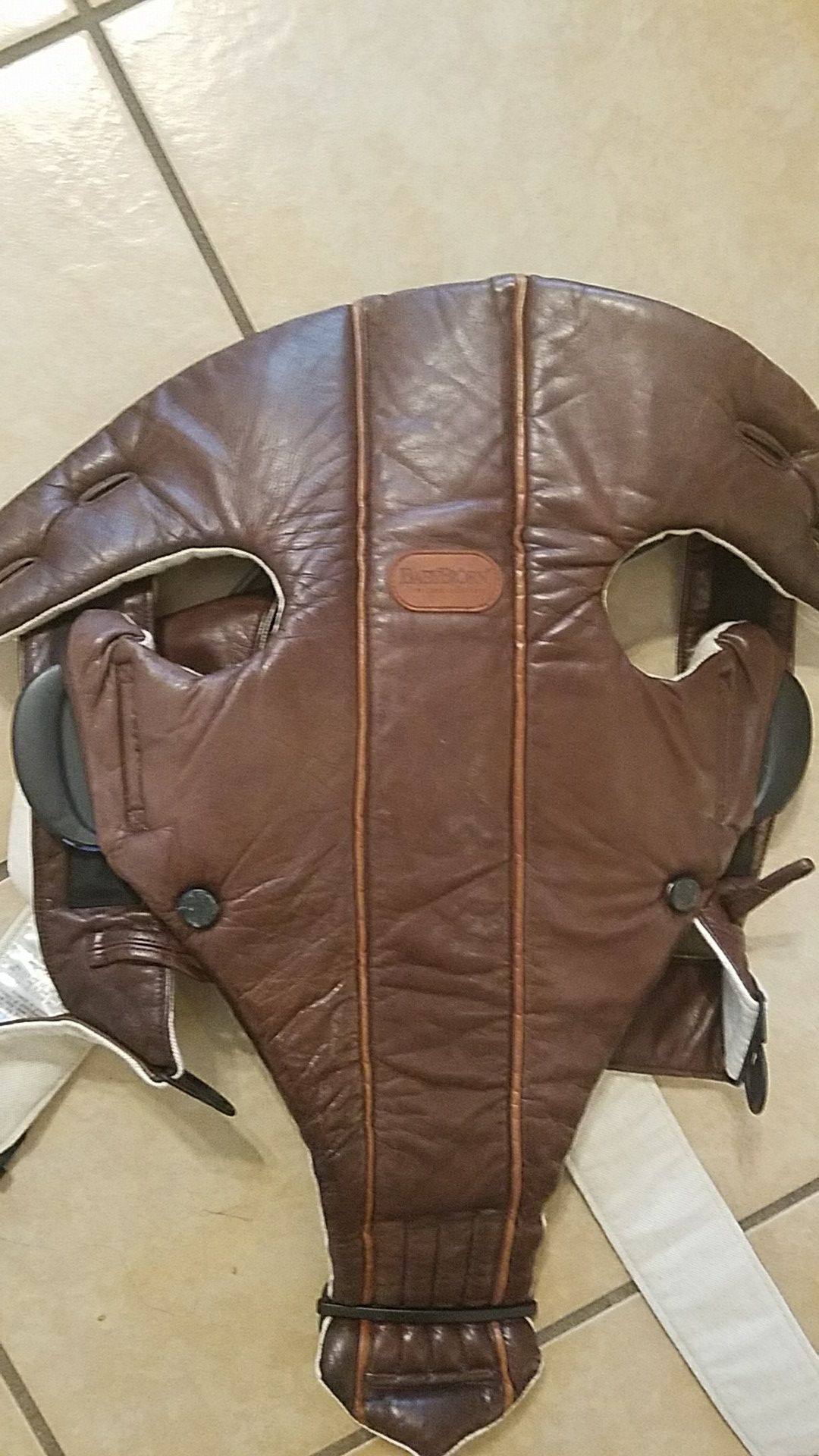 *Limited edition* Brown leather Baby Bjorn