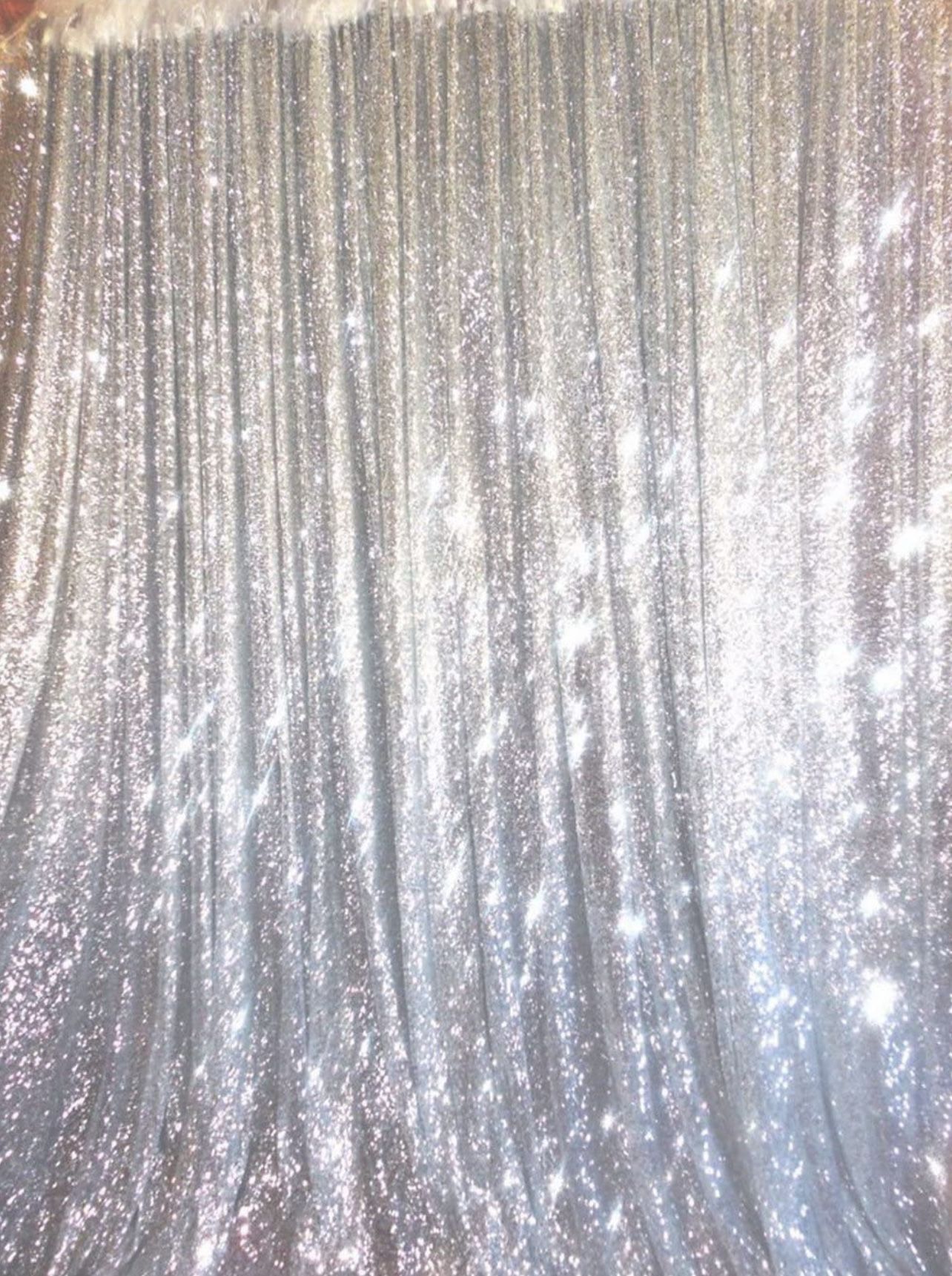 Trlyc 20 Ft X 10 Ft Silver Sequins Backdrop Curtain